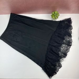 Kay Unger New York Black Lace Floral Skirt Women Size 6